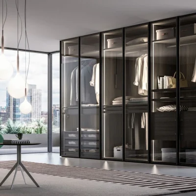 mau tu quan ao nhom kinh dep 11.jpg Nội thất nhôm Aluhome chuyên tủ bếp, tủ quần áo, vách ngăn CNC. Thiết kế đẹp, chống ẩm mốc, lắp ráp nhanh, bền bỉ, không cong vênh, không mối mọt.
