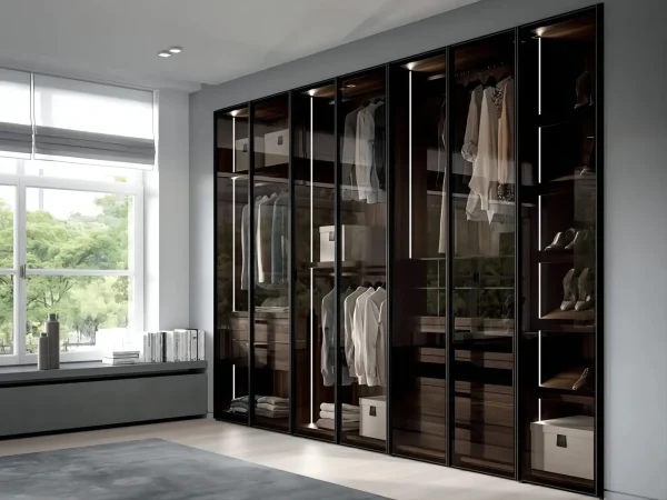mau tu quan ao nhom kinh dep 17.jpg Nội thất nhôm Aluhome chuyên tủ bếp, tủ quần áo, vách ngăn CNC. Thiết kế đẹp, chống ẩm mốc, lắp ráp nhanh, bền bỉ, không cong vênh, không mối mọt.
