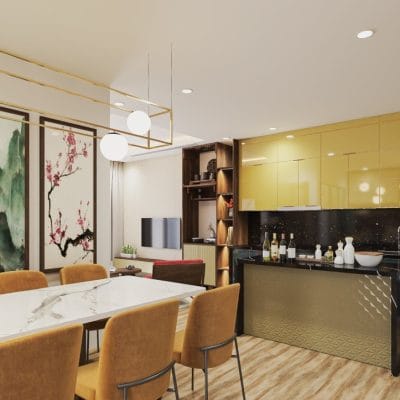tu bep nhom tam canh kinh cuong luc ALH08 1 Nội thất nhôm Aluhome chuyên tủ bếp, tủ quần áo, vách ngăn CNC. Thiết kế đẹp, chống ẩm mốc, lắp ráp nhanh, bền bỉ, không cong vênh, không mối mọt.